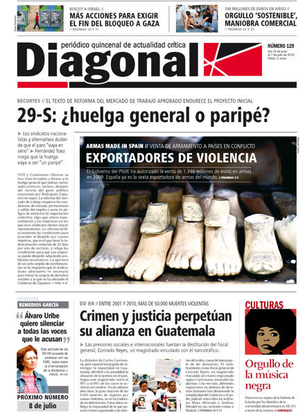 Diagonal # 129 (del 24 de Junio al 7 de Julio de 2010)