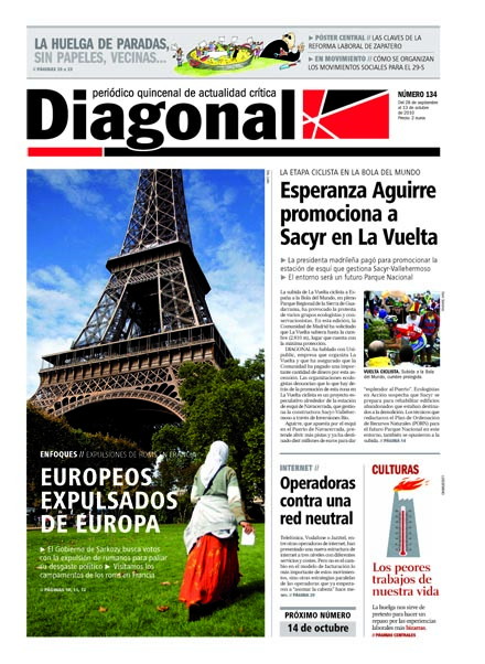 Diagonal # 134 (28 Septiembre al 13 Octubre de 2010)