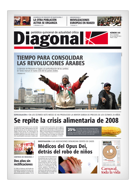 Diagonal # 144 (Del 17 de febrero al 2 de marzo) Diagonal # 144 (Del 17 de febrero al 2 de marzo)